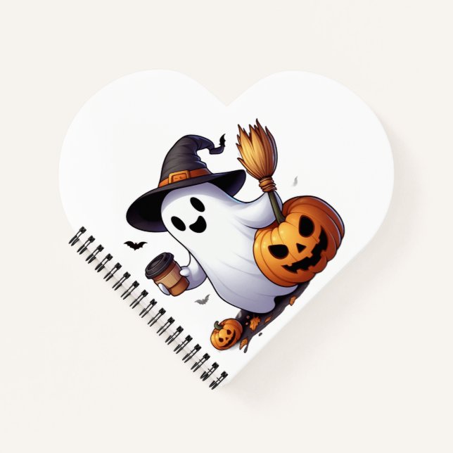 Carnet Cute Halloween ghost  (Devant)