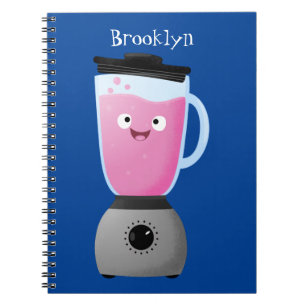 Carnet Cute happy food mixender cuisine appareil dessin a