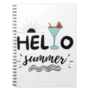 Carnet Cute Hello Summer Beach