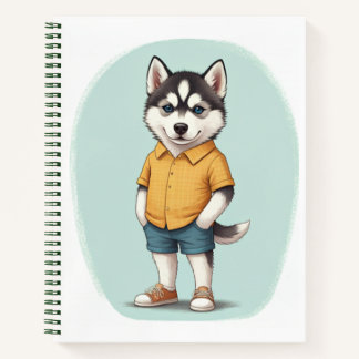 Carnet Cute Husky Boy Buddy