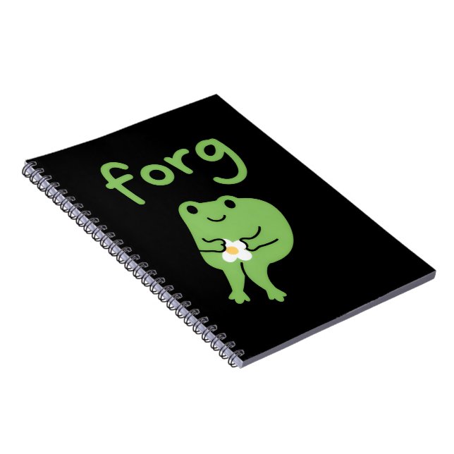 Carnet Cute Kawaii Frog Cake Meme Cute Aesthetic Forg  (Côté Droit)