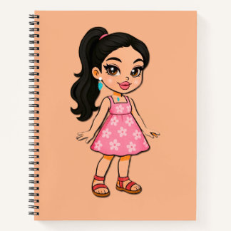 Carnet Cute Kawaii Girl Sticker