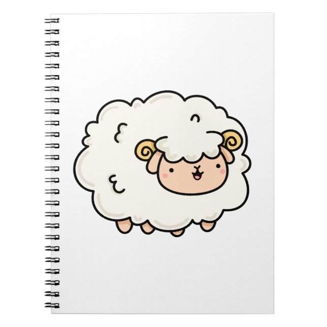 Carnet Cute Kawaii Little Lamb (Devant)