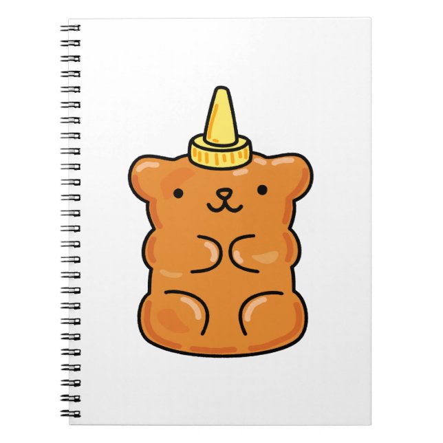 Carnet Cute Kawaii Unicorn Gummy Bear (Devant)
