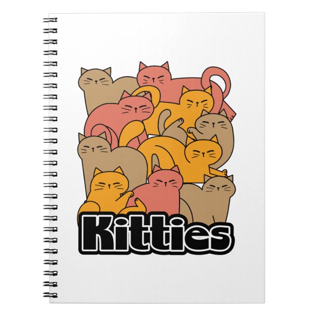 Carnet Cute Kitties Design - Cat Art adorable (Devant)