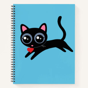 Carnet Cute Kitty Coeur de chat Thief Cadeau pour filles
