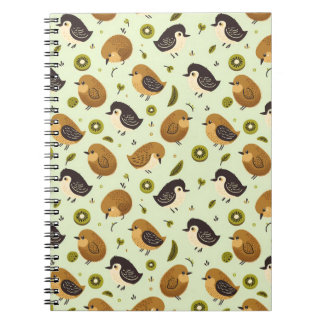 Carnet Cute Kiwi Birds Motif