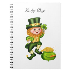 Carnet Cute leprechaun & pot d'or