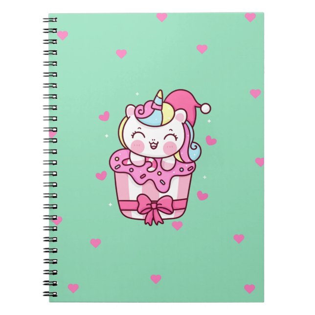 Carnet Cute licorne magique (Devant)