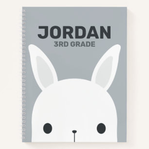 Carnet Cute Little Bunny Rabbit with Personalized