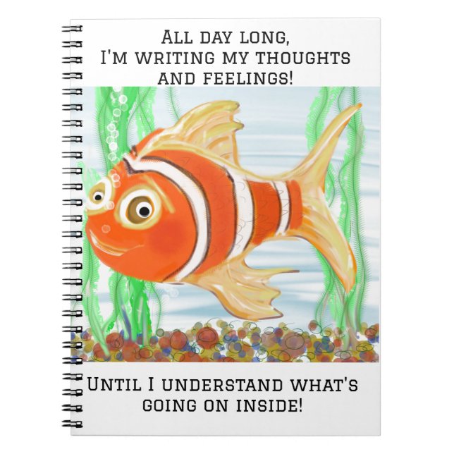 Carnet Cute Little Fishie Swimming (Devant)