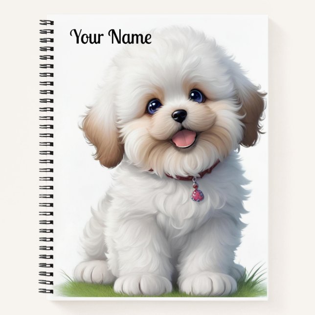 Carnet Cute Little Shih Tzu Amoureux des chiens chiot (Devant)