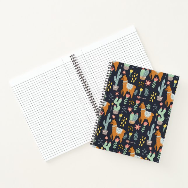 Carnet Cute Motif Alpacas (Intérieur)