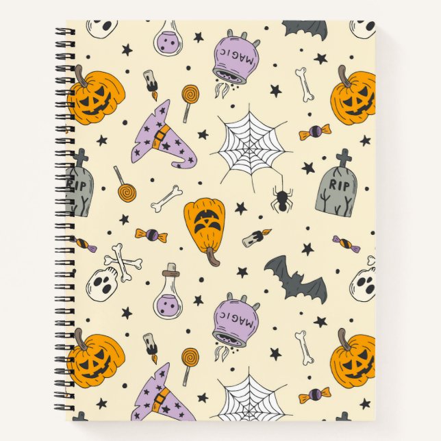 Carnet Cute Motif Halloween (Devant)