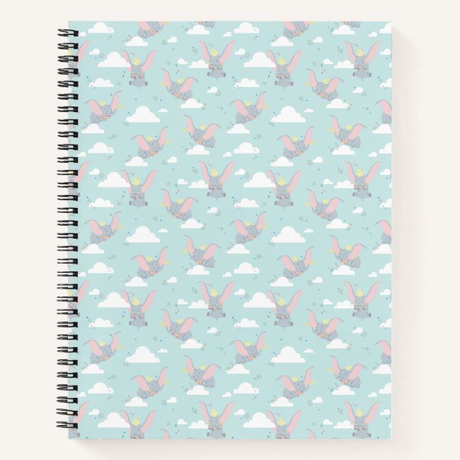 Carnet Cute Motif tribal bleu Dumbo (Devant)