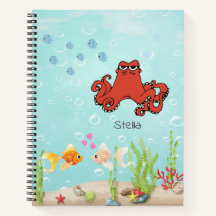 Cute Octopus Coloré Sketchbook Enfants