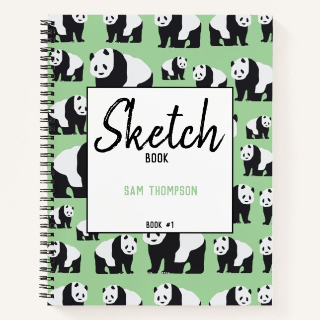 Carnet Cute Panda Motif ours (Devant)
