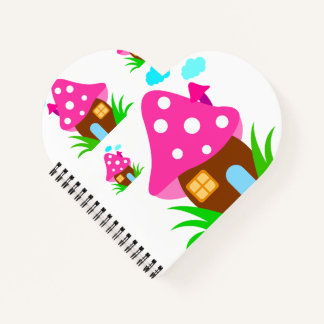 Carnet Cute Pink Mushroom House and Clouds Baby Blanket