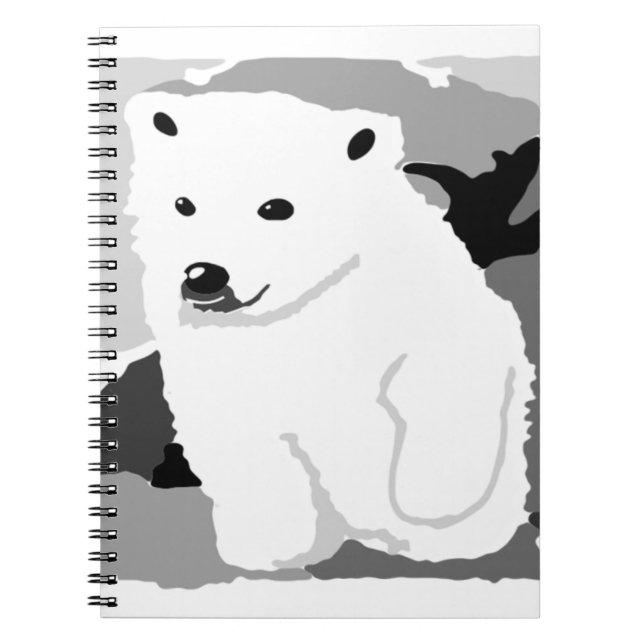 Carnet Cute Polar ours art cadeaux et accessoires (Devant)
