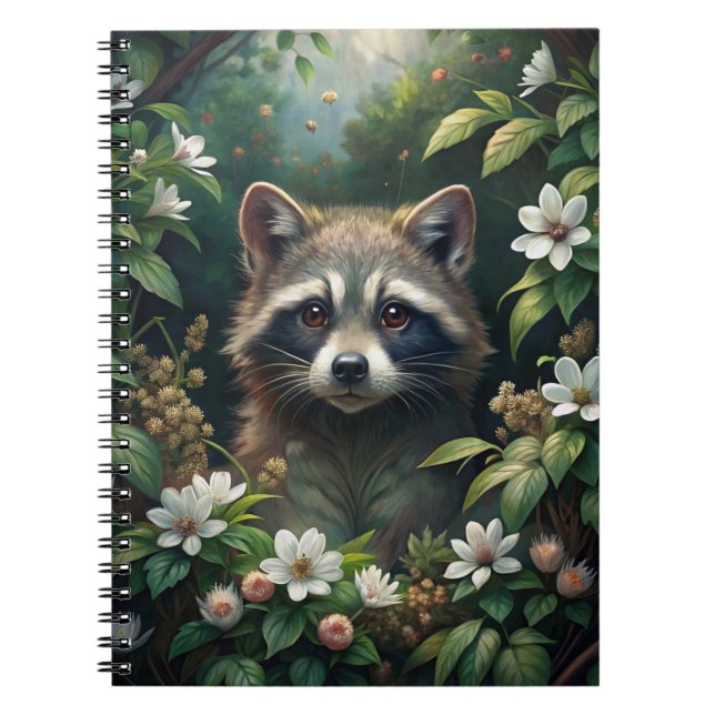Carnet Cute Raccoon (Devant)