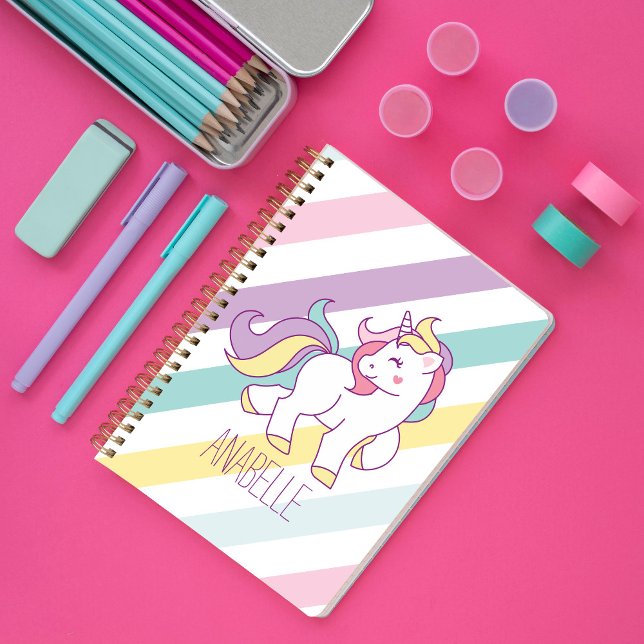 Carnet Cute Rainbow Unicorn fille (Créateur téléchargé)
