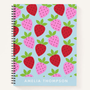Carnet Cute Retro Fruit Motif Personnalisé