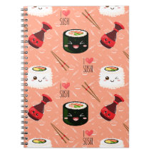 Cute rose Kawaii Sushi motif