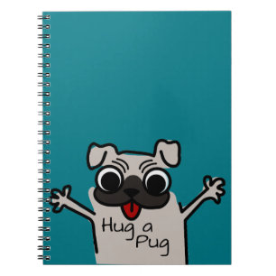 Carnet Cute serrer un Carlin Turquoise