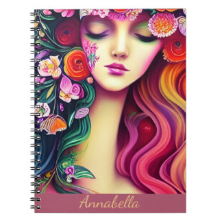 Carnet Cute tendance Boho Gypsy Floral Angel Art