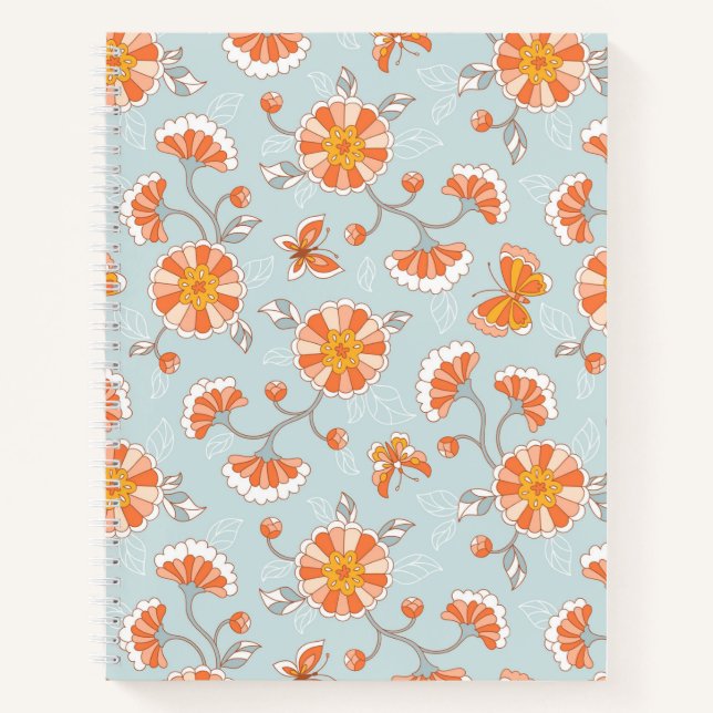 Carnet Cute Vintage  Papillon Motif (Devant)
