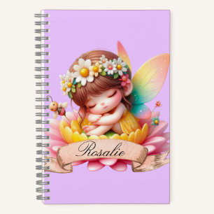 Carnet Cute Whimsical Floral Doux Rêves Dormir Fée