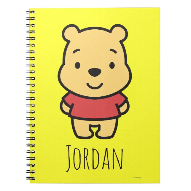 Carnet Cuties Winnie the Pooh - Personnalisé (Devant)