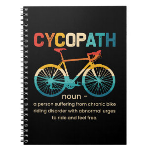 Carnet Cycopath Funny Cycliste pour cyclistes et cycliste