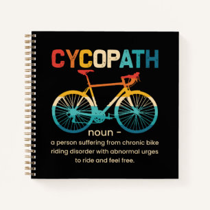 Carnet Cycopath Funny Cycliste pour cyclistes et cycliste