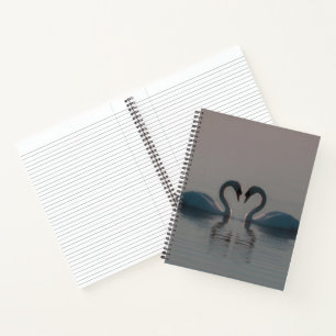 Carnet Cygnes sur le lac