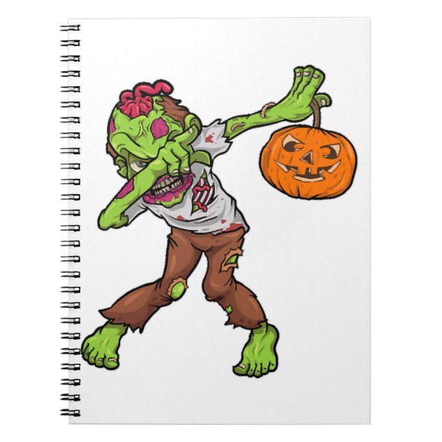 Carnet Dabbing Zombie Halloween Dab Funny Cadeau design (Devant)