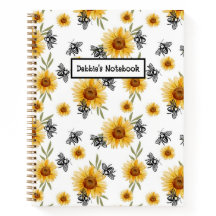 Carnet d'abeilles et de tournesol