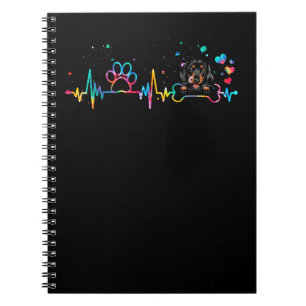 Carnet Dachshund Dachshund Chien Heartbeat Funny Chien Am