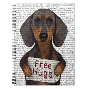 Carnet Dachshund Free Hugs