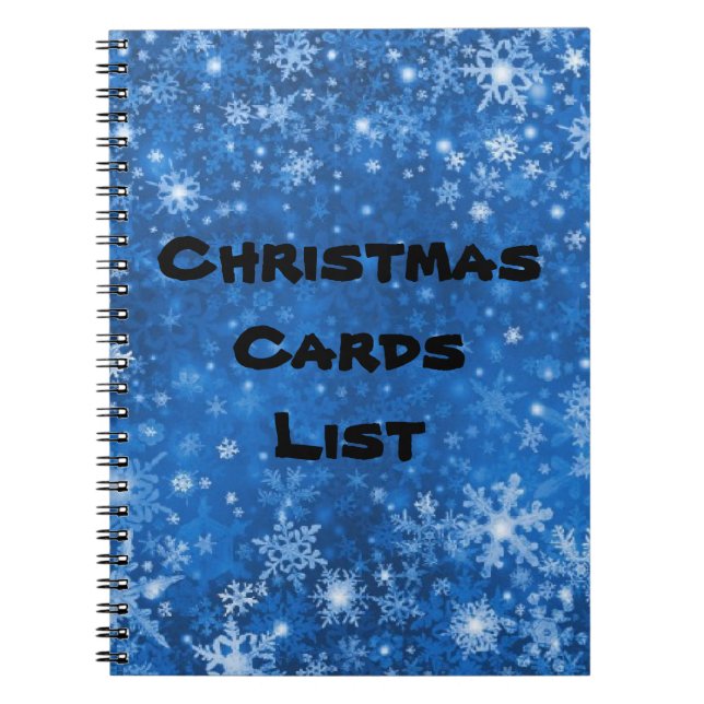 Carnet d'adresses de la carte de Noël (Devant)