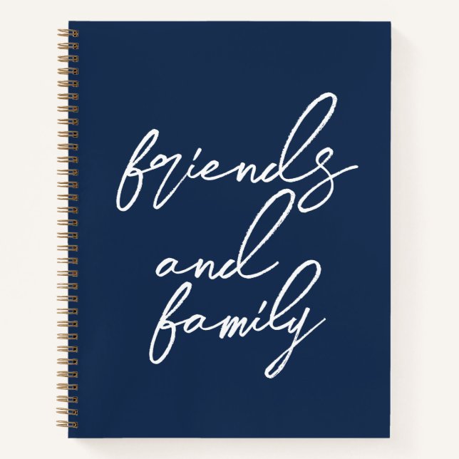 Carnet d'adresses moderne Carnet à large régime (Devant)