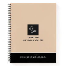Carnet d'affaires à logo d'entreprise personnalisé