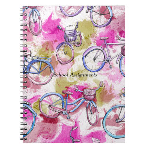 Carnet d'affectation scolaire Tie Dye & Bikes