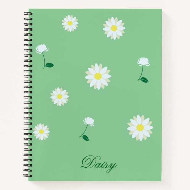 Carnet Daisy Dreams – Stylish Floral Notebook (Devant)