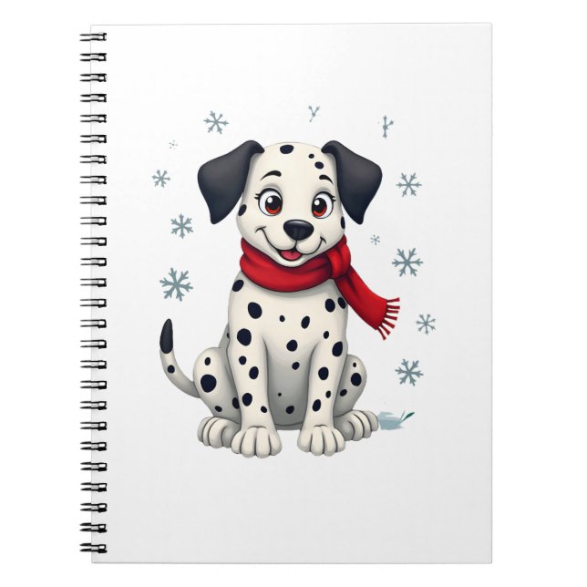 Carnet Dalmatian Snowy Fun (Devant)