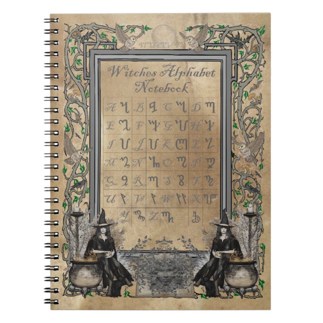 Carnet d'alphabet de sorcières (Devant)