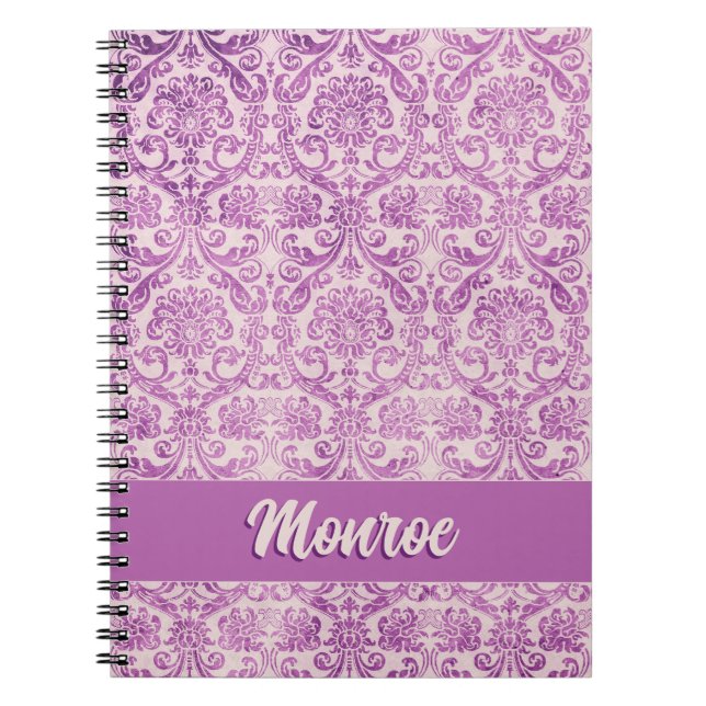 Carnet Damas rose magenta (Devant)