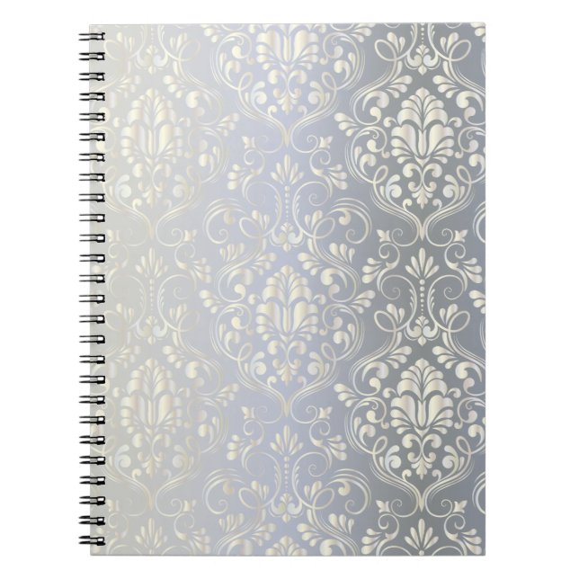 Carnet Damask brillant vintage (Devant)