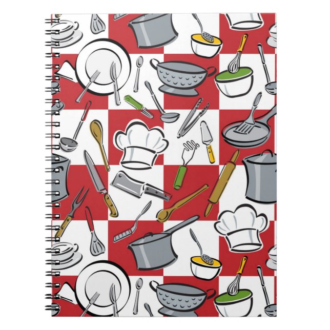 Carnet Damier d'outils de chefs (Devant)