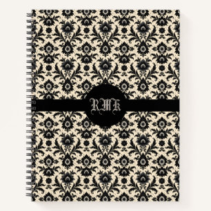 Carnet Damier noir sur sépia